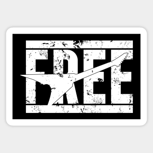 Free // Classic //Rock//White Sticker